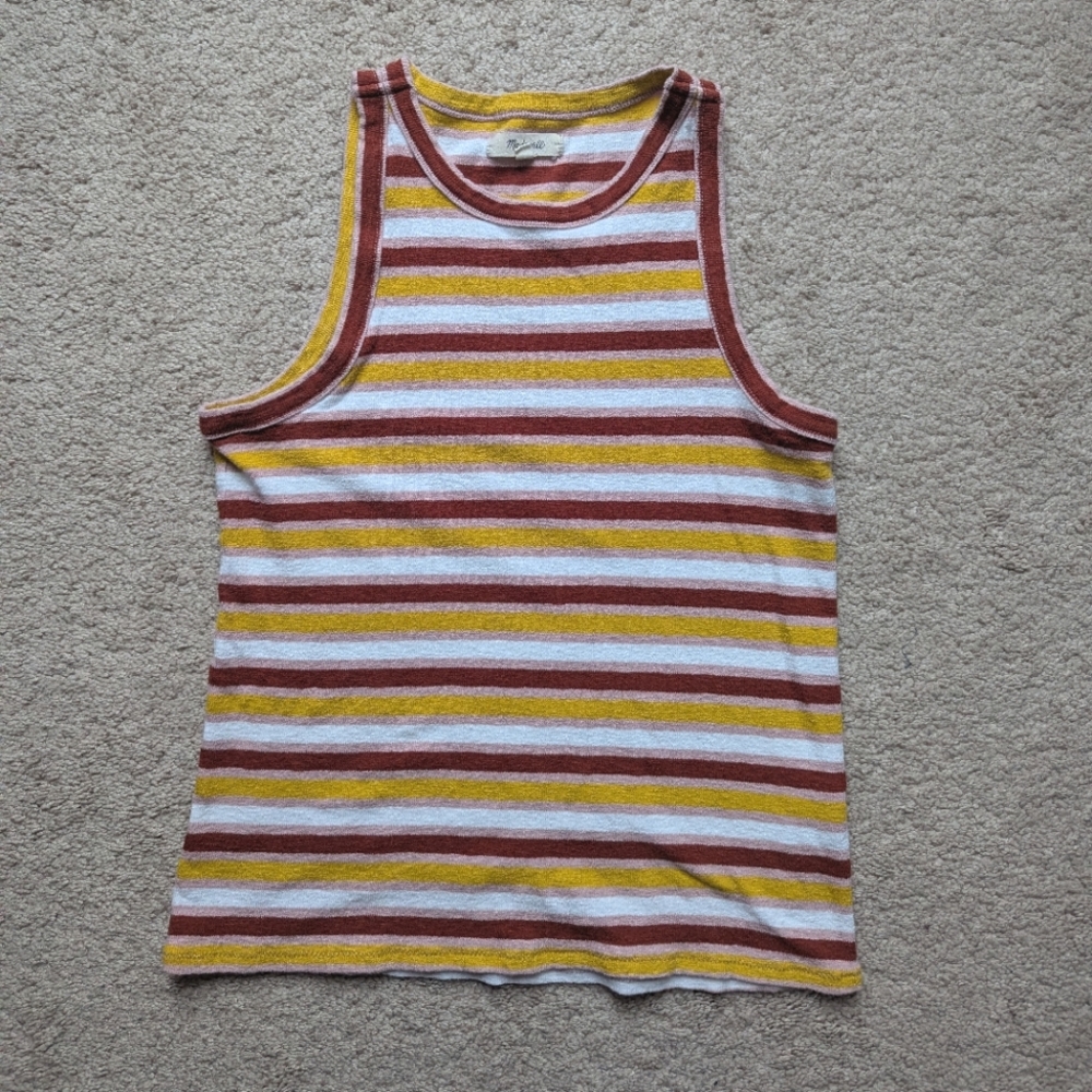 Madewell Women's Westville Stripe Tank Top Size Medium